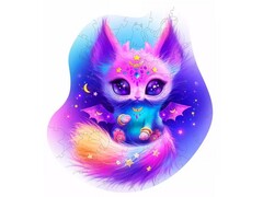 Пазлы деревянные «Кошечка Луна» 63 деталей 20 х 18 см