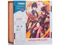 82343 [MPZCA49-M] Пазлы деревянные «Геншин» 110 деталей 20 х 29 см