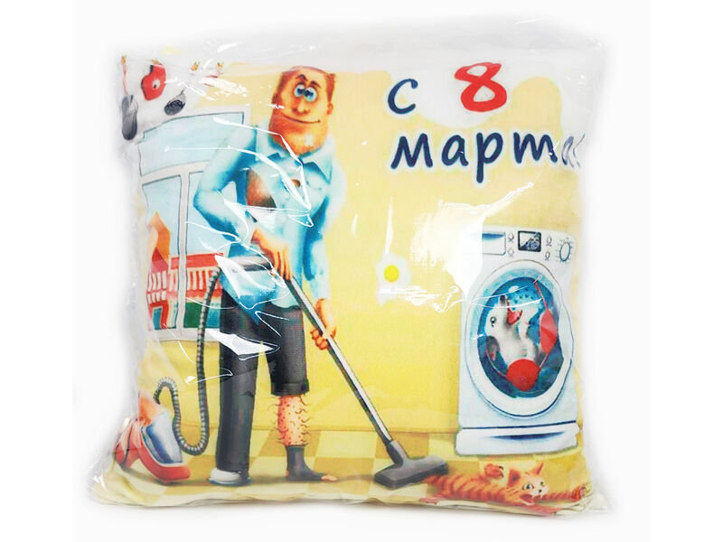 Купить оптом Подушка-игрушка С 8 марта PPR-016 в Луганске