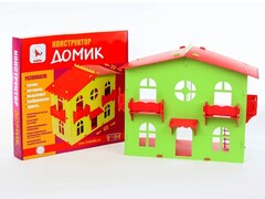 82405 [Р3108] Конструктор "Домик для кукол" салатово-красный Р3108