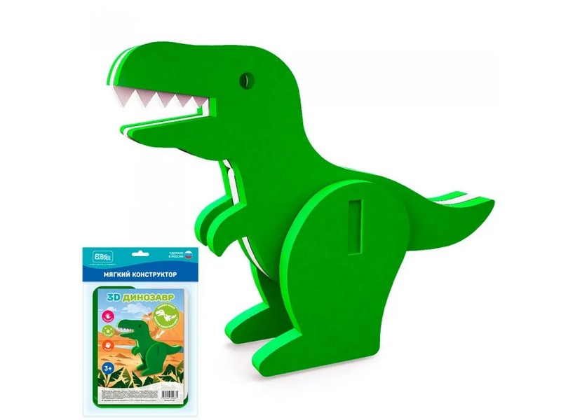 Купить оптом Конструктор-скелет "Динозавр" 12 эл. в пак. 09-043 в Луганске