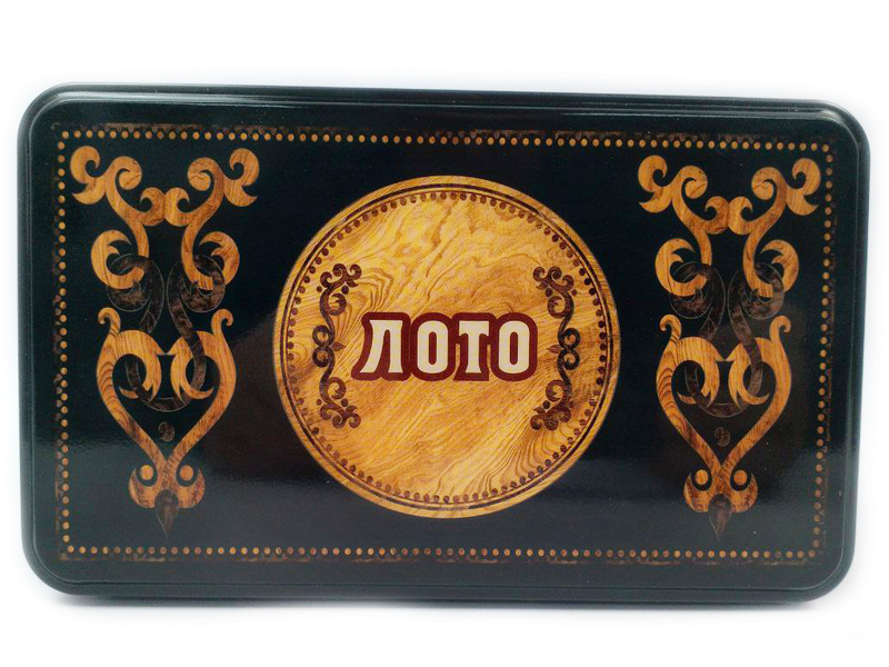 Купить оптом Лото с деревянными фишками 19*12*5 см в металл. кор. T9011 в Луганске