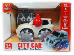 Машина на р/у «Джип в наушниках» (аккум., заряд от USB, свет, звук) 25*18*17 см в кор. 901