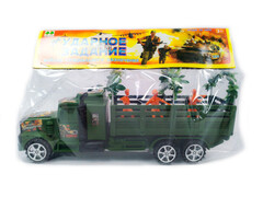 82481 [029A-1] Грузовик военный 26 см с солдатами в пак. 029A-1