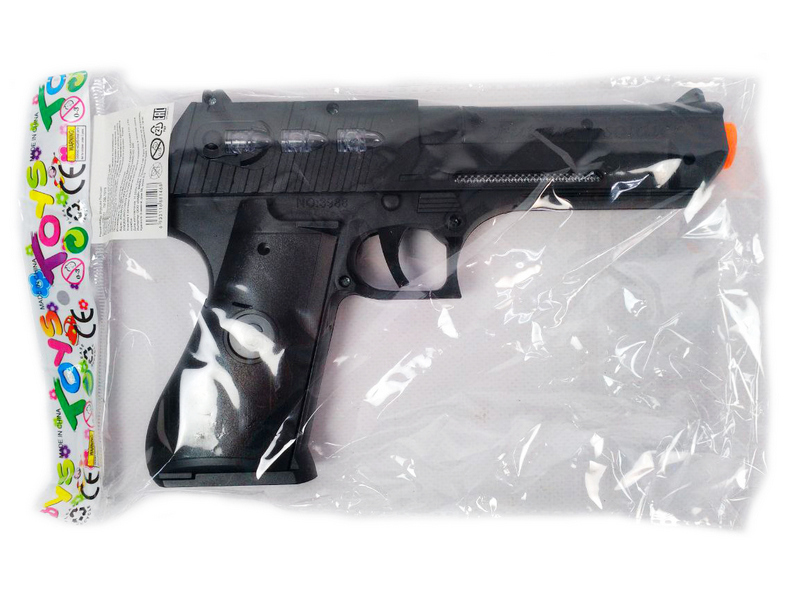 Купить оптом Пистолет на бат. (свет, звук) 23 см в пак. BL2301 в Луганске