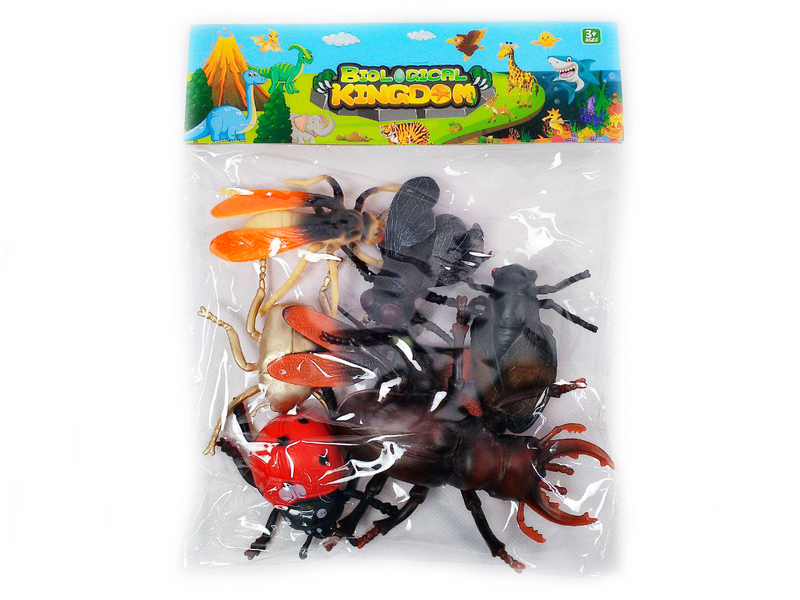 Купить оптом Набор насекомых 7 шт 30*24 см в пак. в Луганске