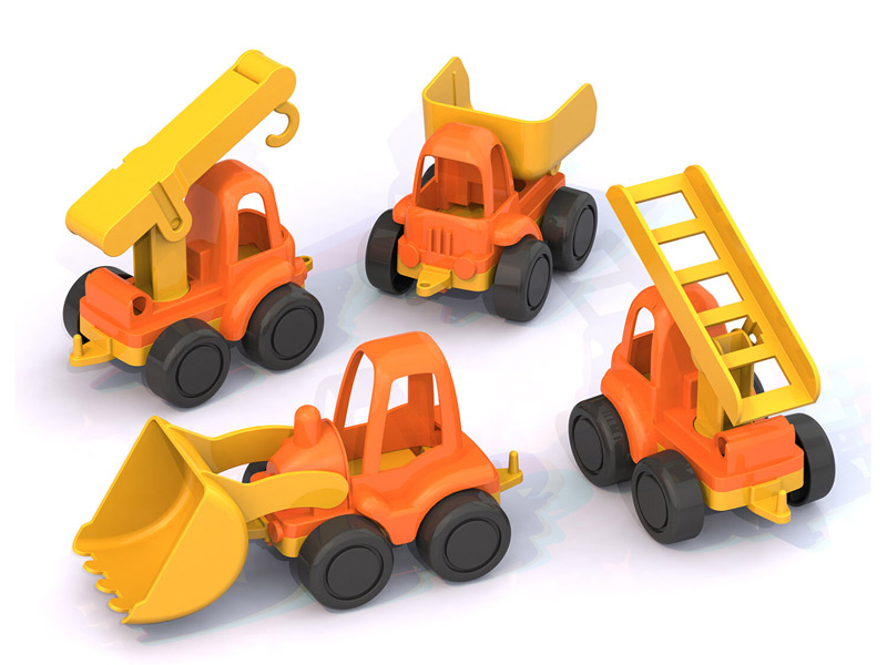 Купить оптом Набор строительной техники «Нордик» 21 см 4 шт в Луганске