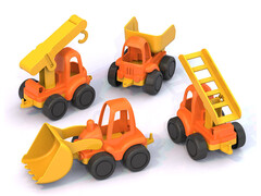 Набор строительной техники «Нордик» 21 см 4 шт