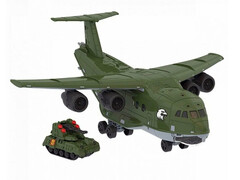 82614 [1452] Самолет транспортный 55 см (свет, звук) в кор. 1452