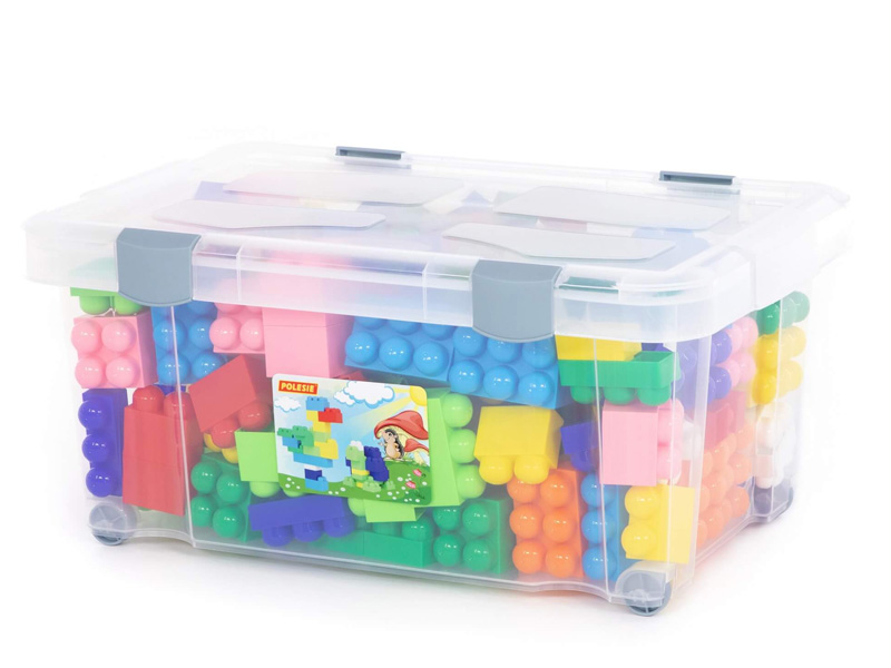 Купить оптом Конструктор "Великан" 204 эл. в контейнере в Луганске