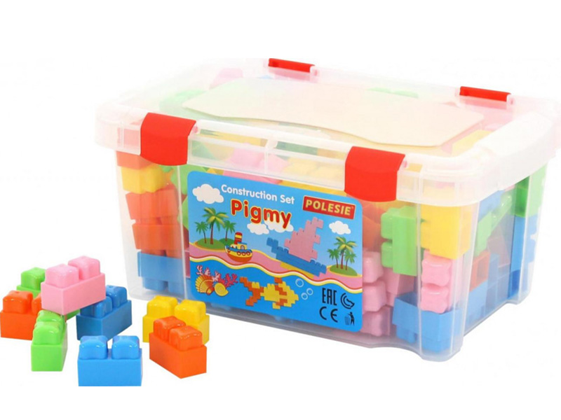 Купить оптом Конструктор "Малютка" 132 эл. в контейнере в Луганске