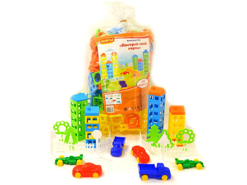 Купить оптом Конструктор "Построй свой город" 328 эл. в пакете в Луганске