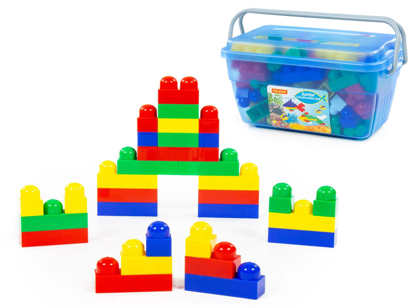 Купить оптом Конструктор "Юниор" 114 эл. в контейнере в Луганске