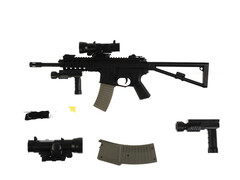 82716 [100002618] Автомат "1977А+" 71 см (лаз. прицел, фонарь) в кор. 100002618