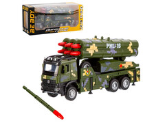82730 [IT110897] Машина инерц. металл. «Ракетная установка» 20 см (свет, звук, подв. эл.) в кор. IT110897