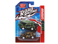 82733 [RR-SET-0161-R] Набор машин металл. "Road Racing. Военные" 7,5 см 2 шт на планшете