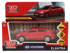 82736 [ELANTRA-12-RD] Технопарк. Машина «Hyundai Elantra» металл. инерц. 12 см (открыв. двери, багажник) красный