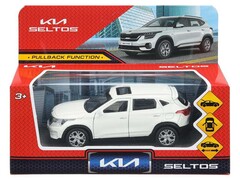 82738 [SELTOS-12-WH] Технопарк. Машина «KIA Seltos» металл. инерц. 12 см (открыв. двери, багажник) белый