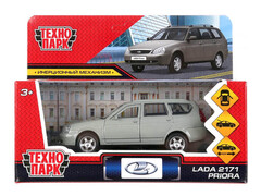 82739 [PRIORAWAG-12-BN] Технопарк. Машина «Lada Priora» металл. инерц. 12 см (открыв. двери, багажник) бежевая