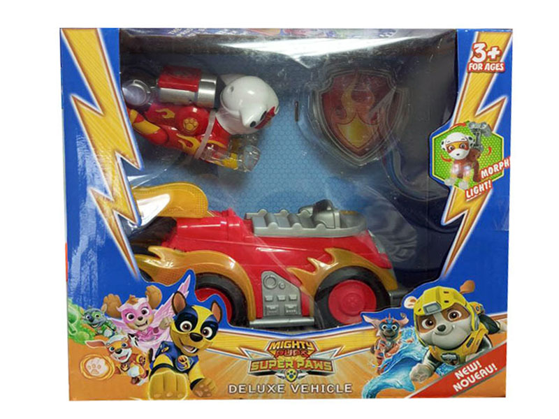 Купить оптом Набор "Щенячий Патруль" (машинка, значок) 23*21 см в кор. 502 в Луганске