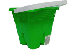 83012 [ИП20004_зеленый] Ведро "Башня" зеленый ИП20004