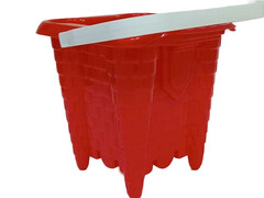 83017 [ИП20003_красный] Ведро "Крепость" красный ИП20003