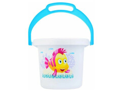 Ведро "Фантазия" белое 1,4л