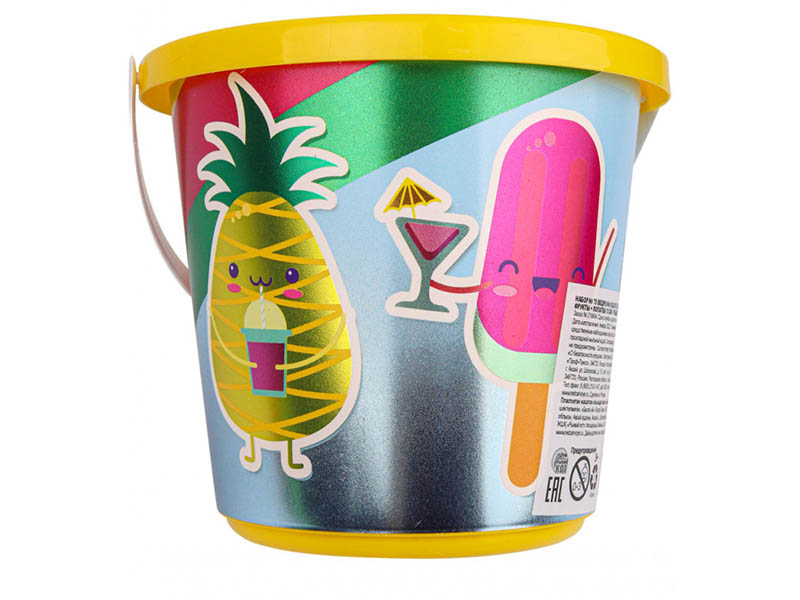 Купить оптом Ведро №8 c блест. карт. Фрукты 0,85 л в Луганске