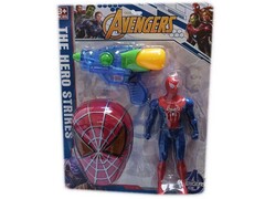 83084 [3399-19] Водный пистолет 20 см «Человек Паук» с аксесс. на планшете 3399-19