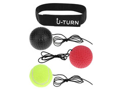 83109 [ФИТ-8264] Мяч на резинке "Файтбол" 3 шт (обхват головы до 60 см) ФИТ-8264