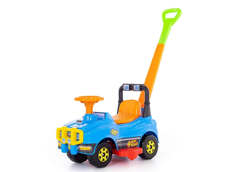 Купить оптом Джип-каталка 85 см с ручкой - №2 голубой в Луганске