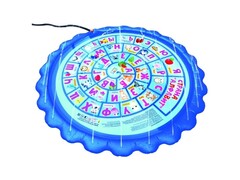 Игровой коврик надувной "Алфавит" (брызгает водой) 130 см 92008
