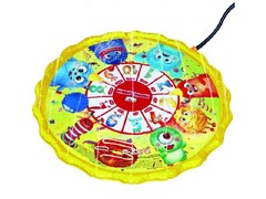 Игровой коврик надувной "Монстрики" (брызгает водой) 130 см 92007
