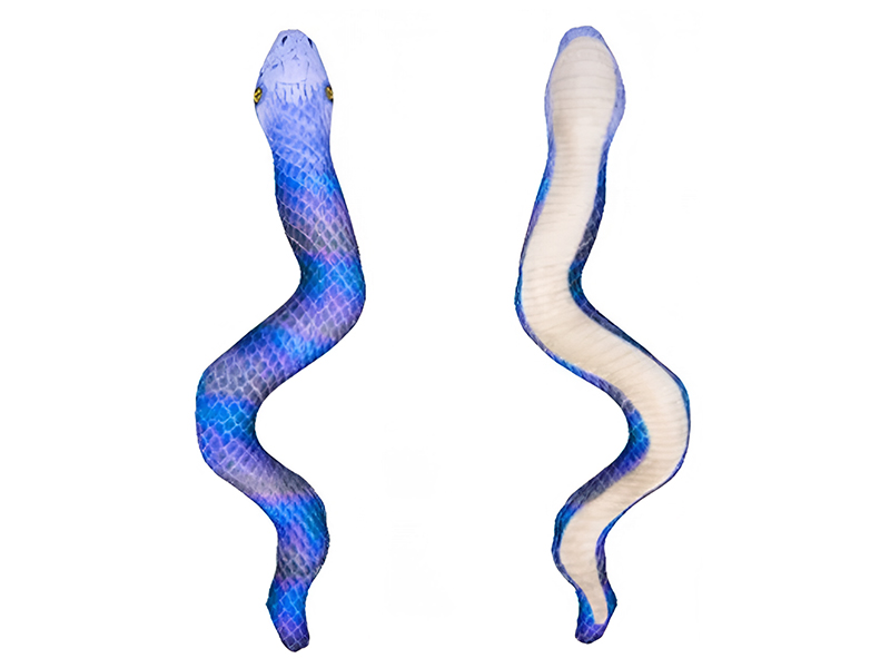 Купить оптом Мягкая игрушка-антистресс "Змея" синяя 32 см в Луганске