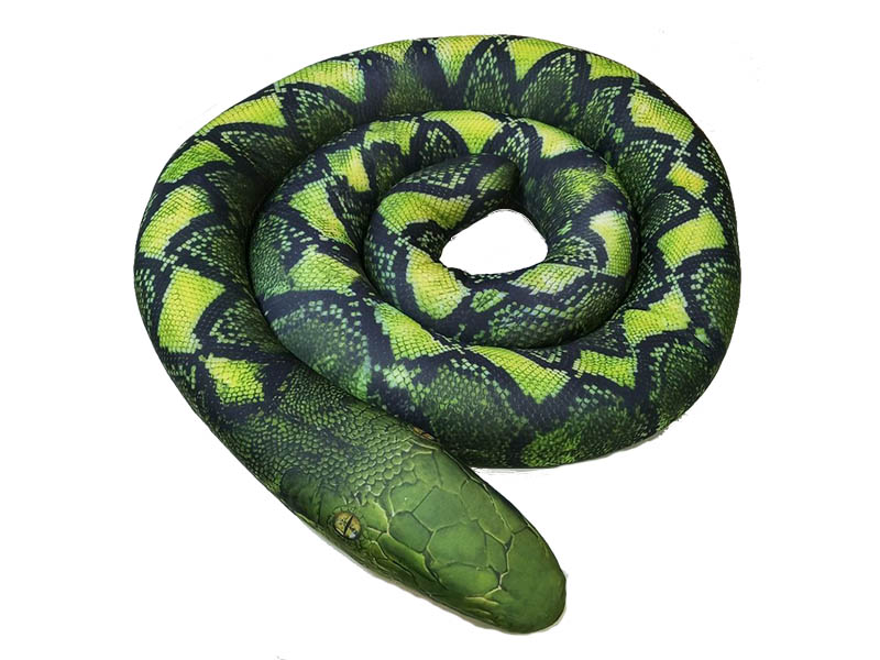 Купить оптом Мягкая игрушка-антистресс «Змея» зеленая МТ11029 в Луганске