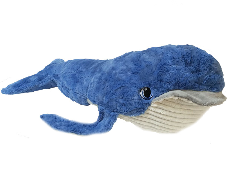 Купить оптом Мягкая игрушка «Голубой Кит» мех 80 см 1280-99/80 в Луганске