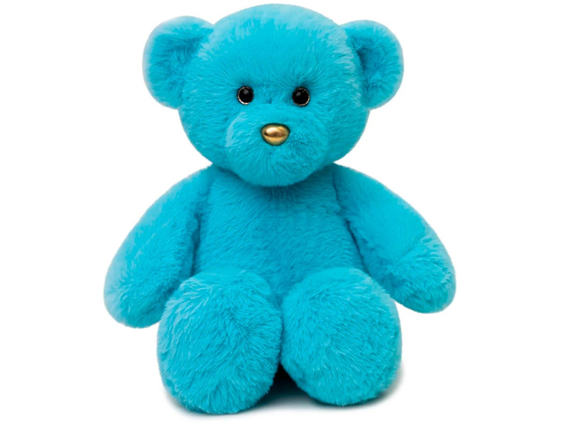 Купить оптом Мягкая игрушка «Медведь» 35 см бирюзовый в Луганске