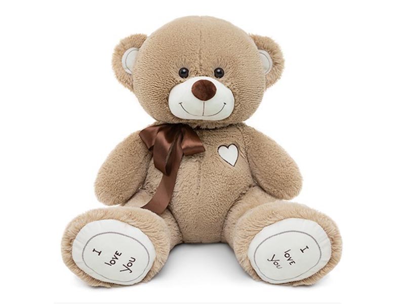 Купить оптом Медведь Феликс 110 см кофейный в Луганске