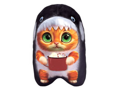 83315 [МТ30041] Мягкая игрушка-антистресс Кот Акула 30 см МТ30041