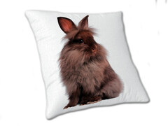 83322 [1024, МТ01024] Подушка плюш "Ангорский кролик" 30 см 01024