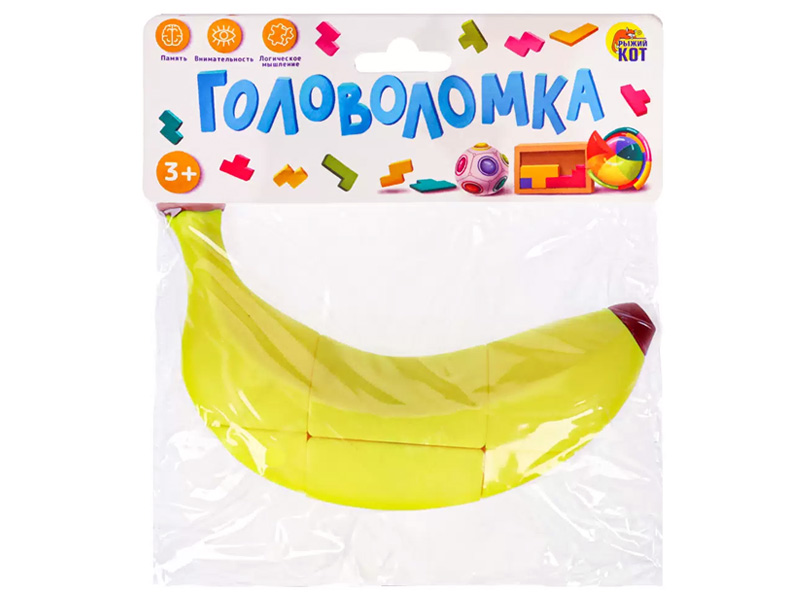 Купить оптом Головоломка "Банан" 15,8*4,5*7,5 см И-6782 в Луганске