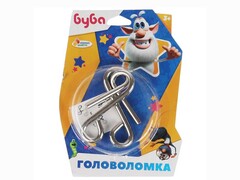 83341 [2009K383-R] Головоломка металл. "Буба" на блистере 2009K383-R