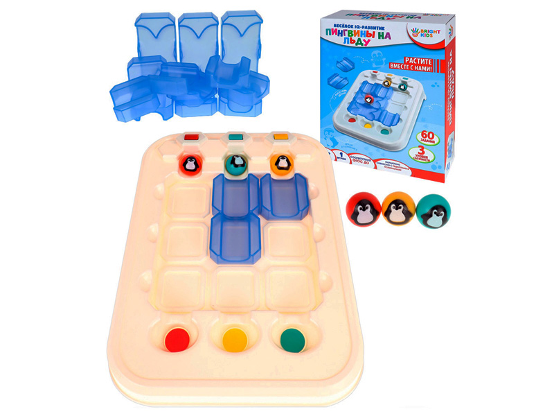 Купить оптом Головоломка «Веселое IQ. Пингвины на льду» ИК-8710 в Луганске