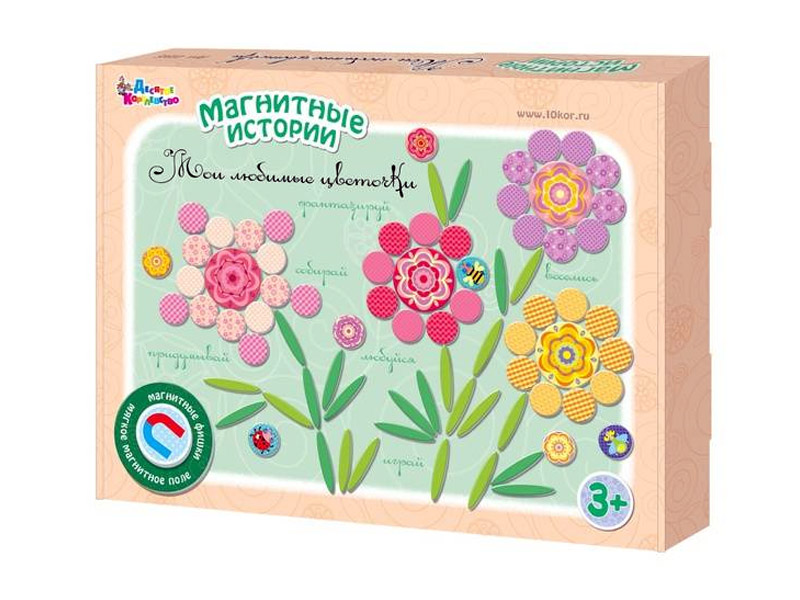 Купить оптом Игра магнитная "Мои любимые цветочки" 01914 в Луганске