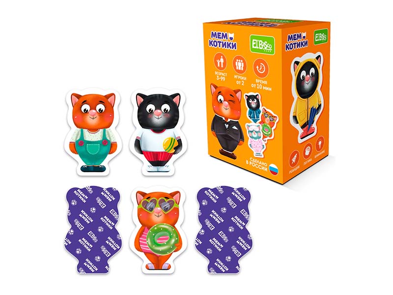 Купить оптом Настольная игра Мемо "Котики" ET03-003 в Луганске