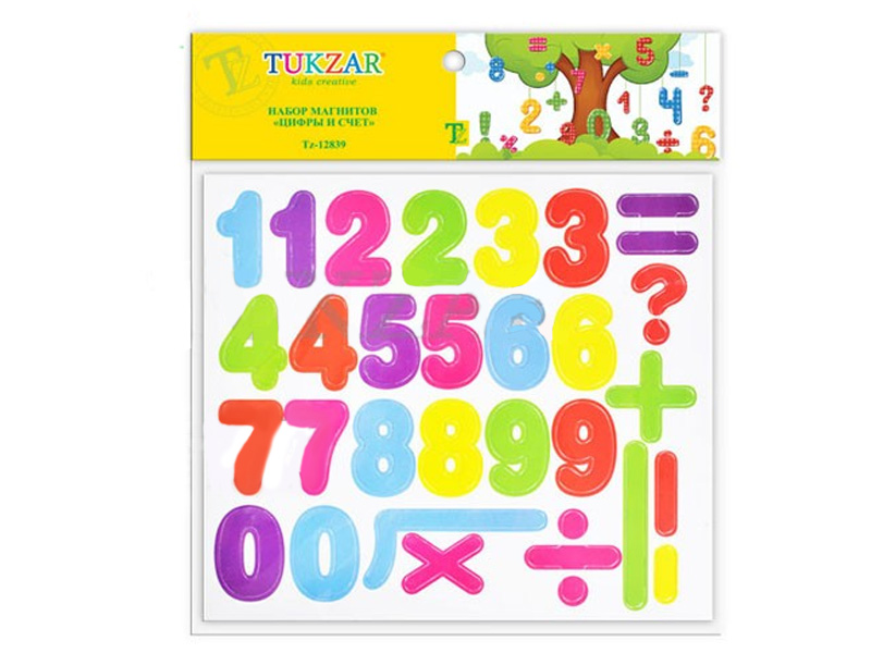 Купить оптом Набор магнитов "Цифры и счет" 19 шт в Луганске
