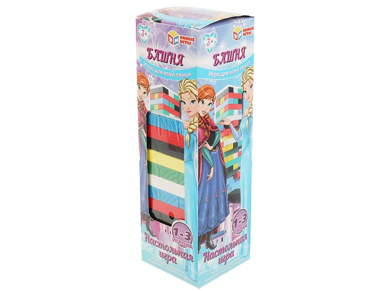 Купить оптом Настольная игра Башня "Холодное сердце" (дерево) в кор. 2007K711-R3 в Луганске