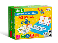 83457 [1001916] Обучающая игра 4 в 1 "Азбука и счет" 1001916