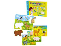 83474 [ИН-1146] Трафареты «Веселые зверята» ИН-1146