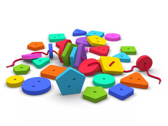 83490 [01-001] Шнуровка-россыпь "Фигуры"